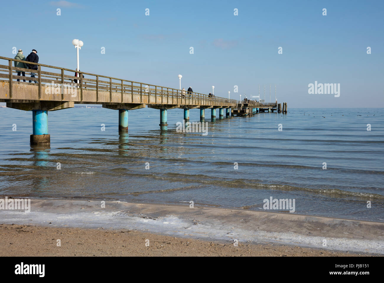 Côte de Scharbeutz Haffkrug, Baie, Lübeck, Schleswig-Holstein, Allemagne, Europe Banque D'Images