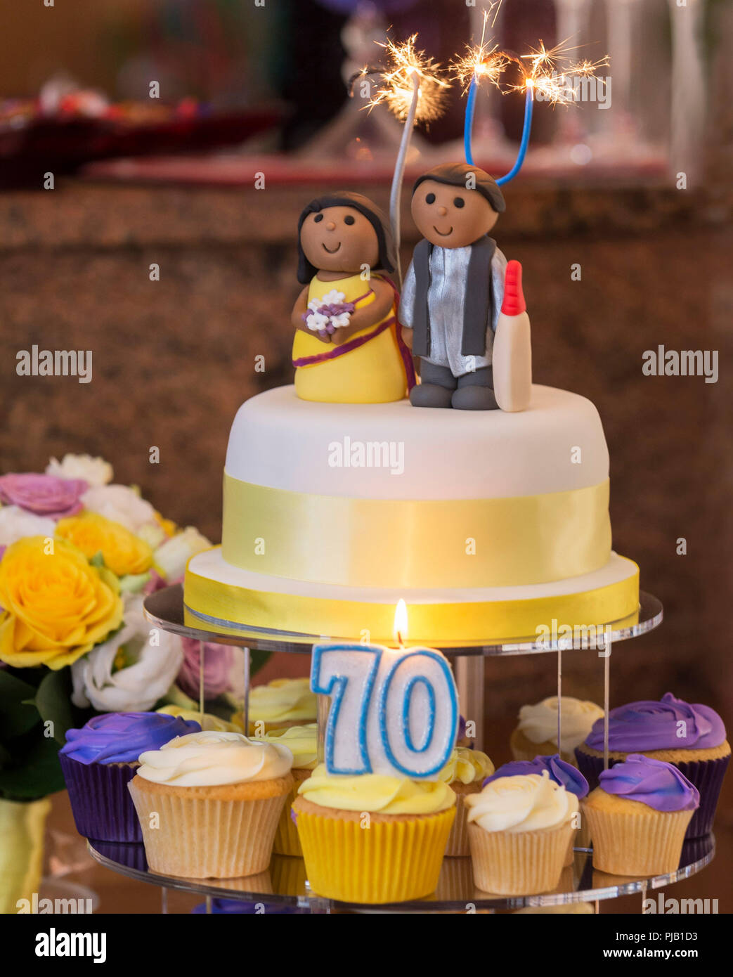 Gateau Du 70eme Anniversaire Banque De Photographies Et D Images A Haute Resolution Alamy
