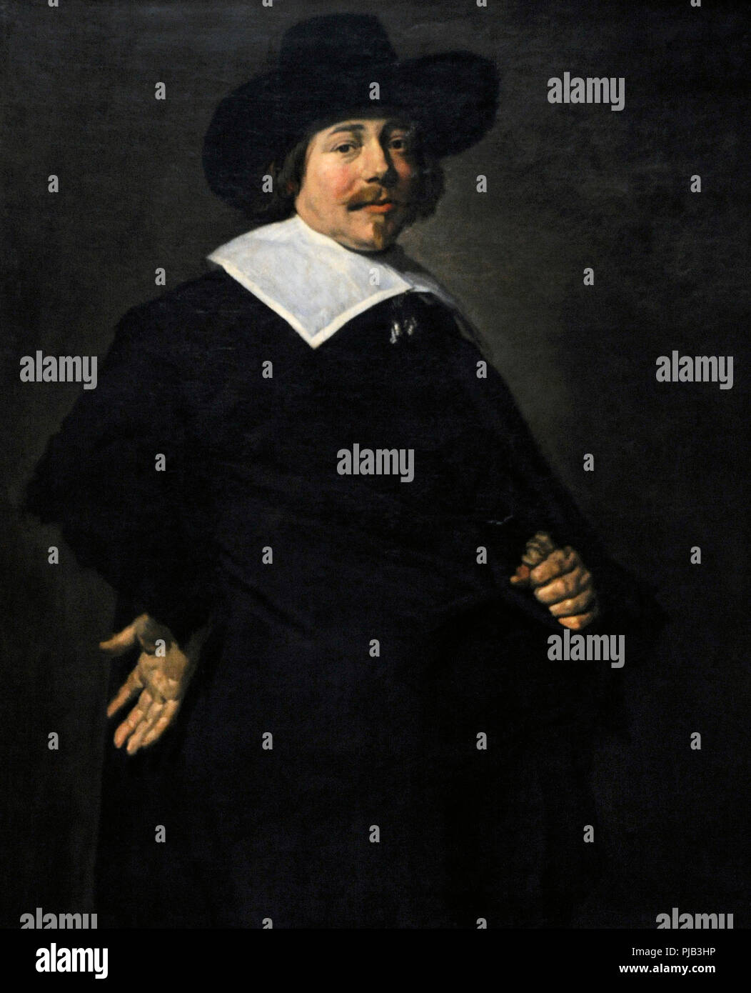 Frans Hals (1581/1585-1666). Peintre hollandais. Portrait d'un homme, Albert von Nierop ?, ca.1640. Musée Wallraf-Richartz. Cologne. L'Allemagne. Banque D'Images