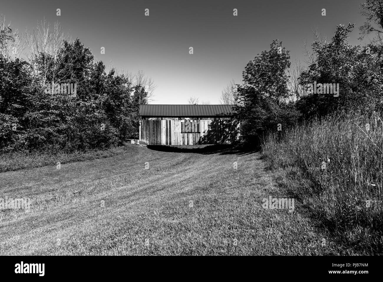 Pont couvert de Blackburn Banque D'Images