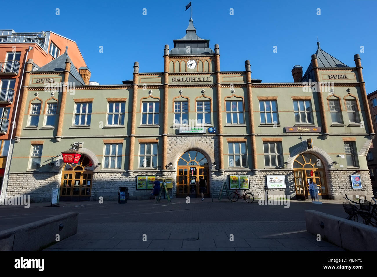 Marché Svea Hall à Norrkoping, Suède. La halle a été ouverte en 1899. Banque D'Images