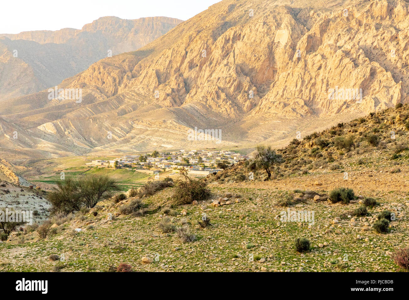 République islamique d'Iran. La province du Fars, Rudbal. Paysage rural. Banque D'Images