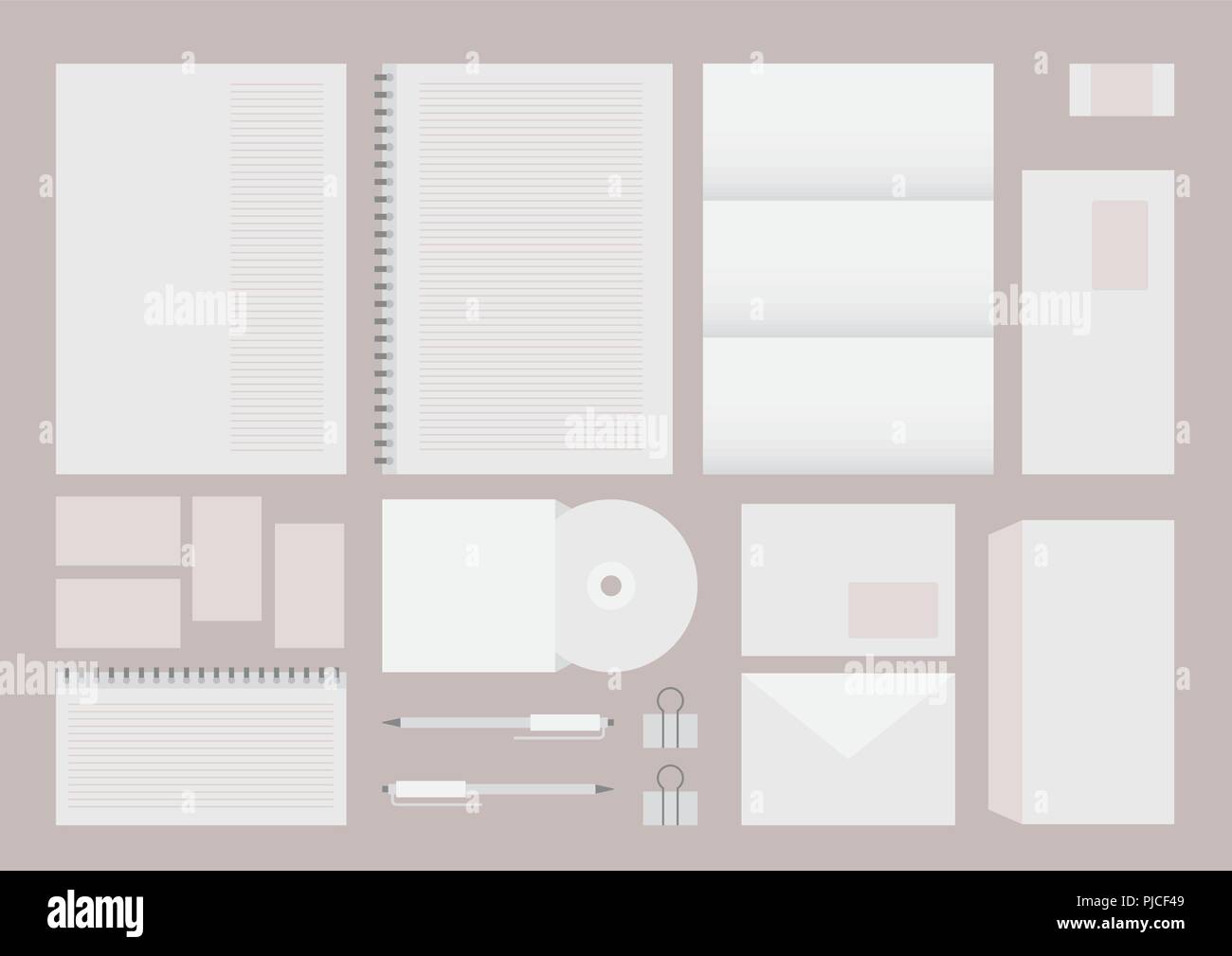 Modèle de conception de l'identité de l'entreprise Illustration de Vecteur