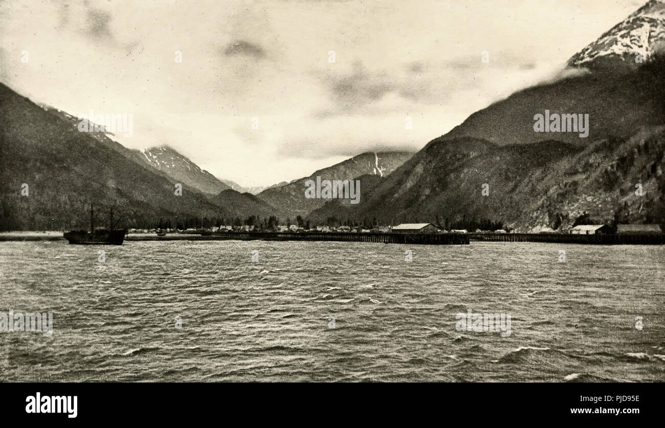 Skagway en Alaska en juin 1899 Banque D'Images
