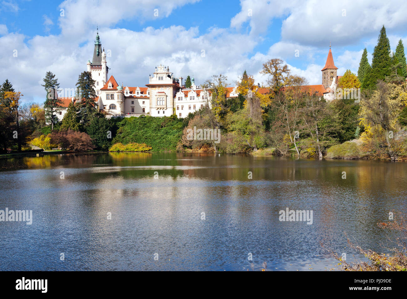 République tchèque, Prague - OCT 22, 2016 : châteaux Renaissance et son parc, près de Prague Prague, République tchèque. Protégé de l'UNESCO. Banque D'Images