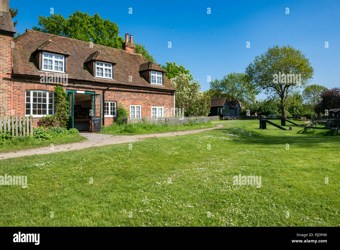 River Wey et Godalming Navigations et Dapdune Wharf, London Banque D'Images