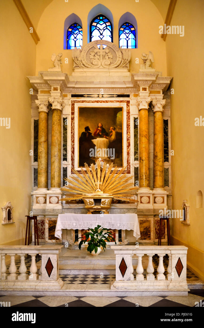 Église catholique romaine Cagliari Italie Sardnina Banque D'Images