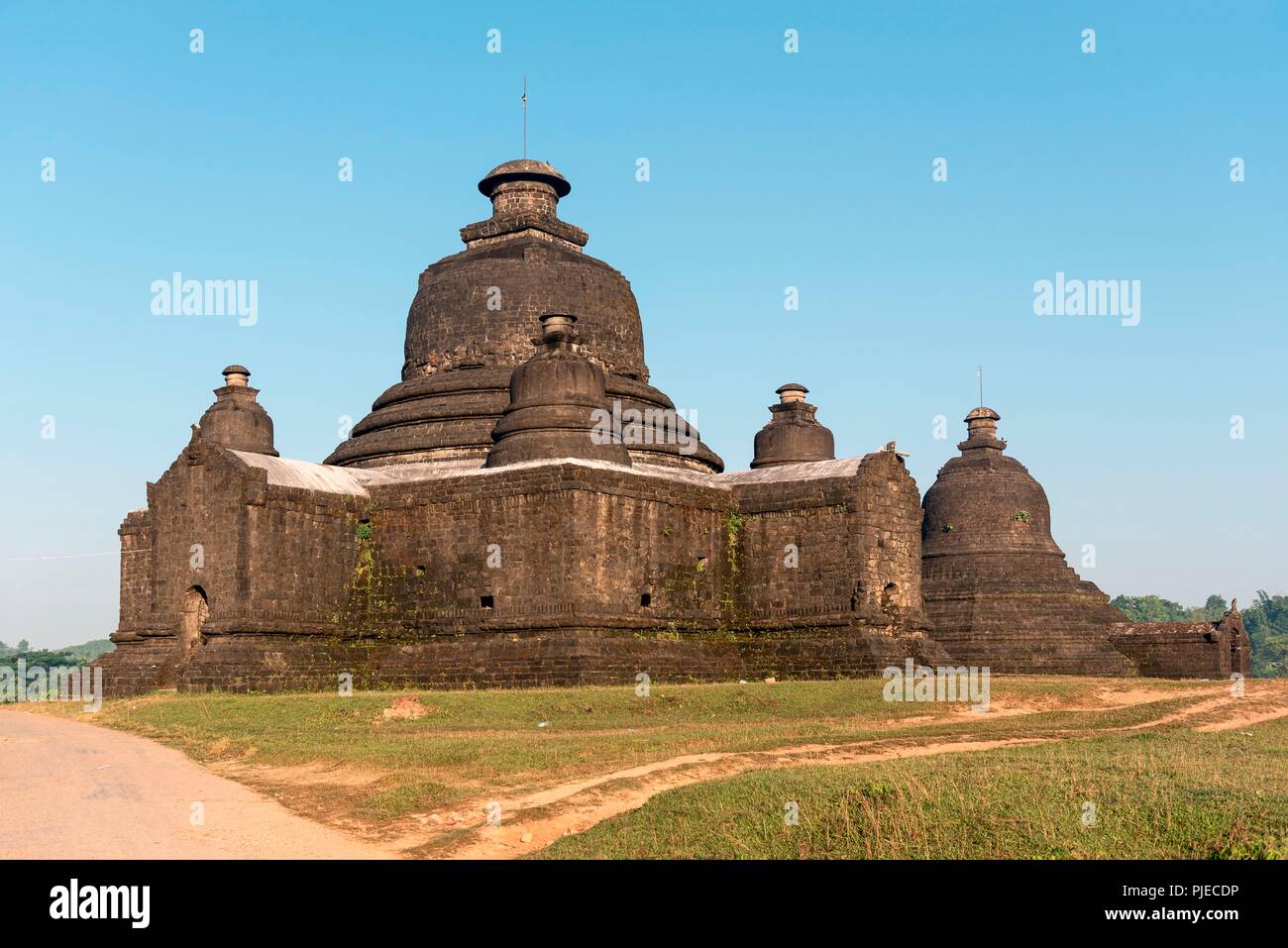 Temple Lemyethna, Mrauk U, Myanmar Banque D'Images