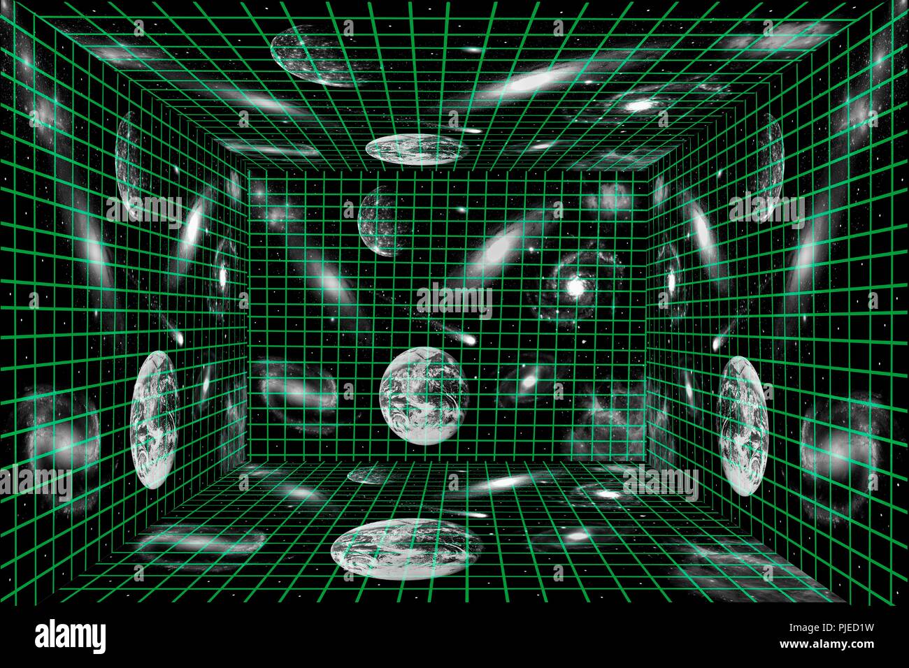 L'Univers est une matrice holographique. Banque D'Images