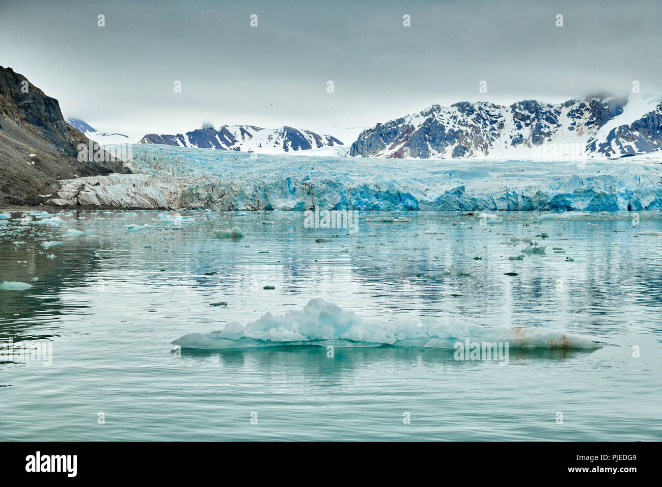 Kollerbreen ou Glacier, Svalbard, Spitzberg Europe Banque D'Images Kollerbreen ou Glacier, Svalbard, Spitzberg Europe Banque D'Images