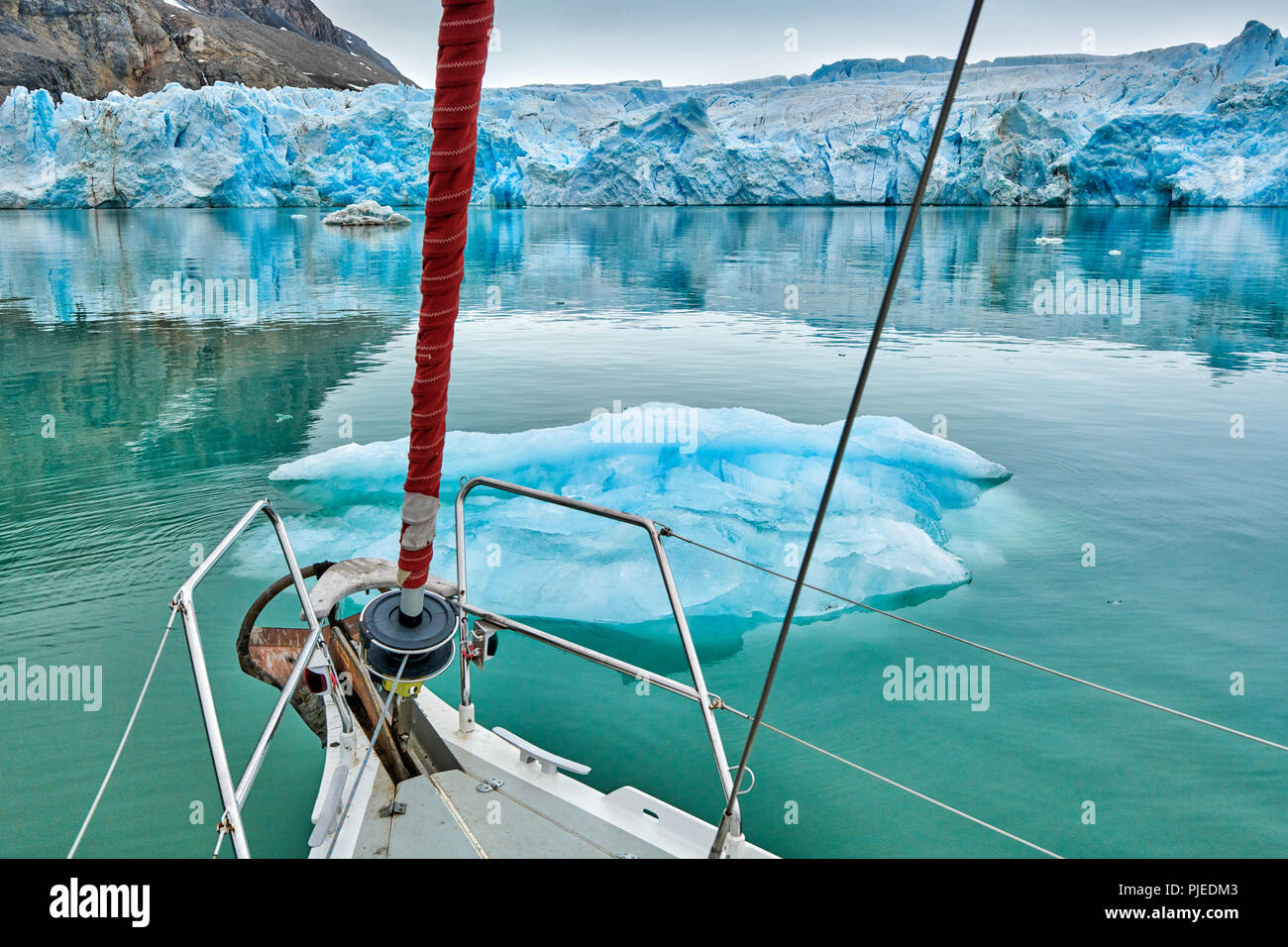 Kollerbreen ou Glacier, Svalbard, Spitzberg Europe Banque D'Images Kollerbreen ou Glacier, Svalbard, Spitzberg Europe Banque D'Images