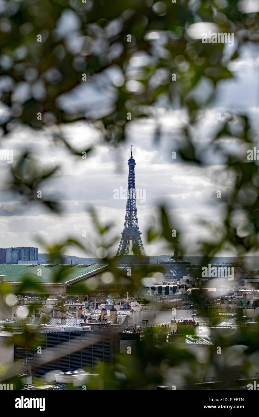 Belle vue sur la Tour Eiffel Banque D'Images