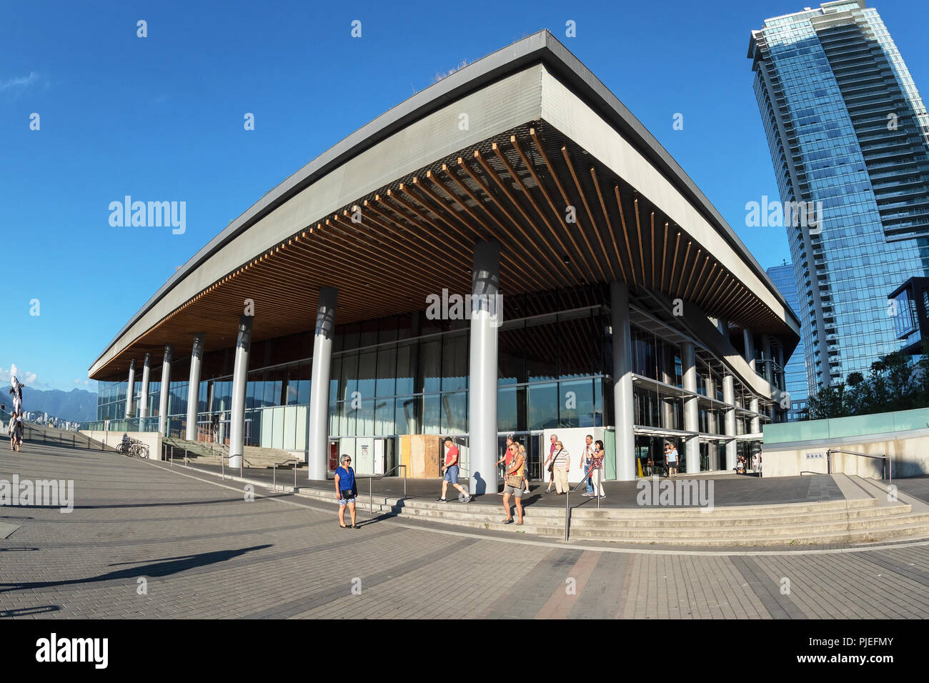 L'expansion de centre des congrès de Vancouver , Canada Banque D'Images