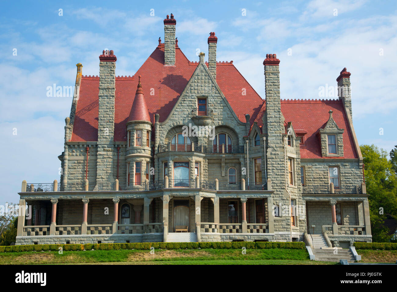 Craigdarroch Castle, Craigdarroch Castle Lieu historique national du Canada, Victoria, Colombie-Britannique, Canada Banque D'Images