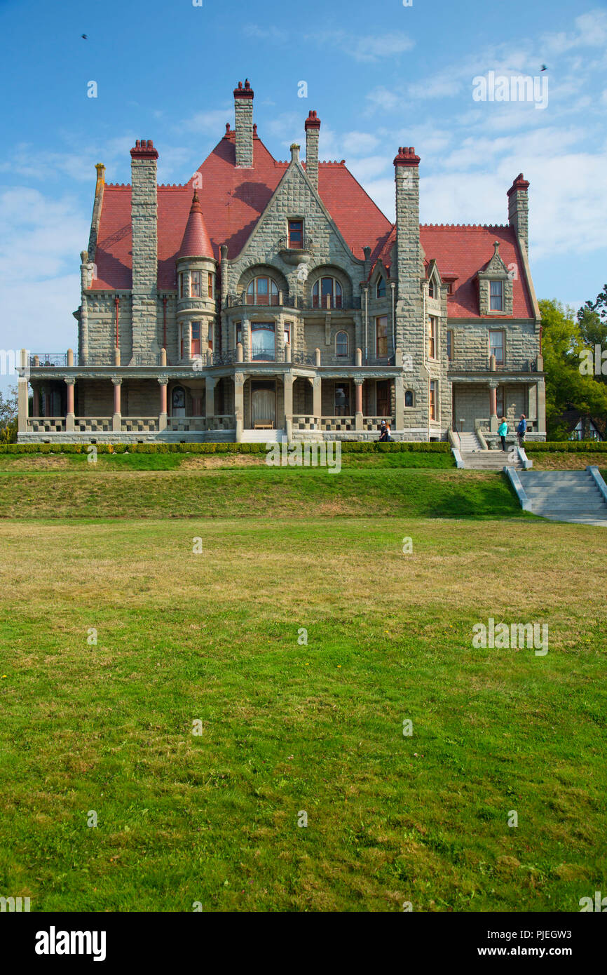 Craigdarroch Castle, Craigdarroch Castle Lieu historique national du Canada, Victoria, Colombie-Britannique, Canada Banque D'Images