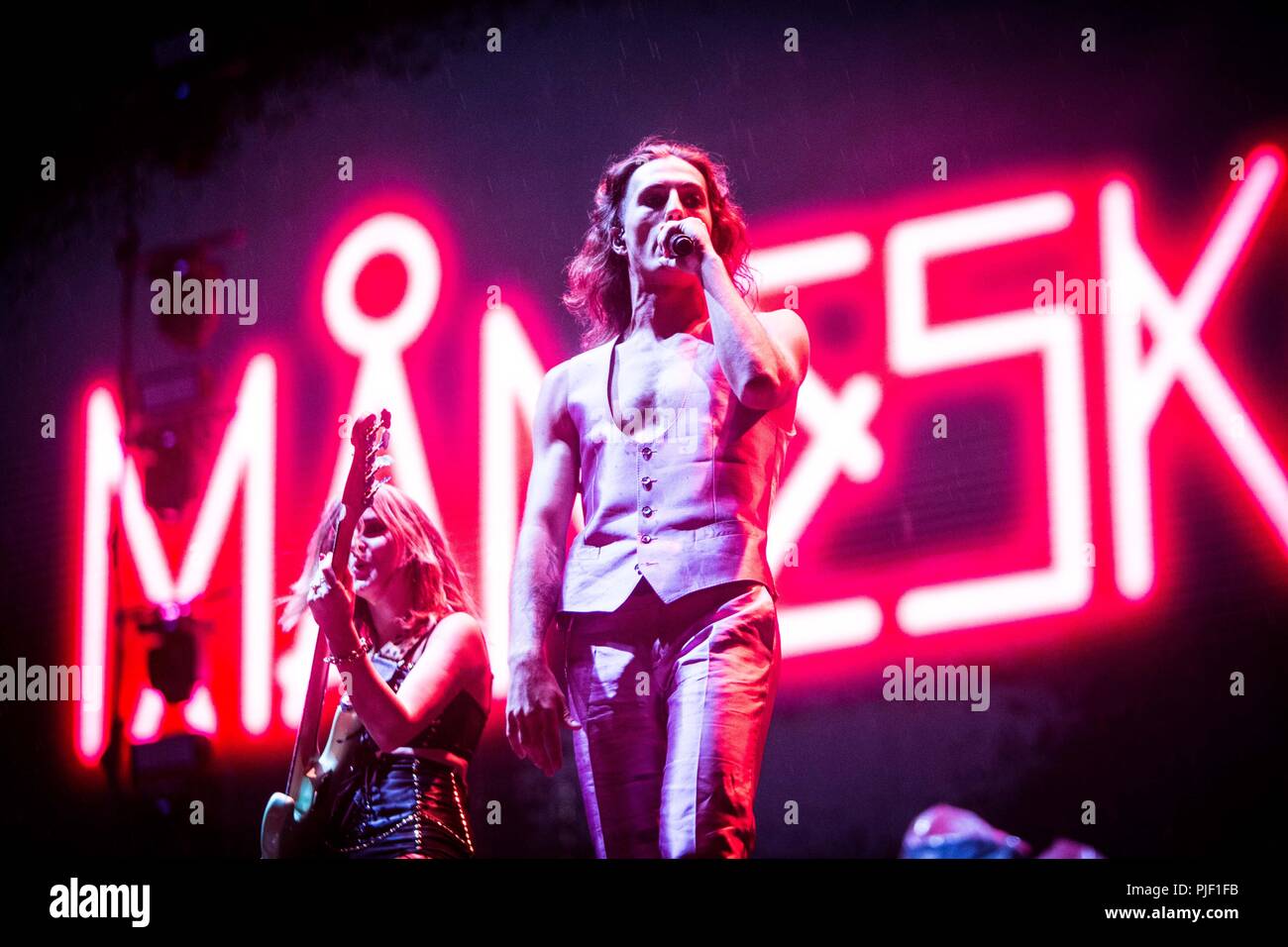 Rho Milan Italie 6 septembre 2018 Maneskin live au Milano Rocksl 2018 au salon à l'Expo © Roberto Finizio / Alamy Crédit : Roberto Finizio/Alamy Live News Banque D'Images