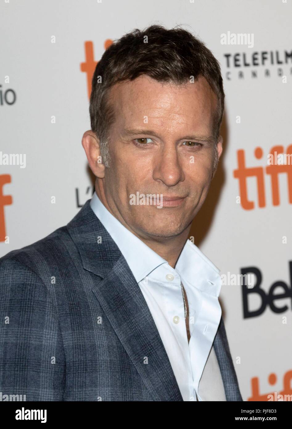 Thomas Jane assiste à la première de 'l' au cours de la 43e Festival International du Film de Toronto, tiff, à Ryerson Theatre de Toronto, Canada, le 06 septembre 2018. Dans le monde d'utilisation | Banque D'Images