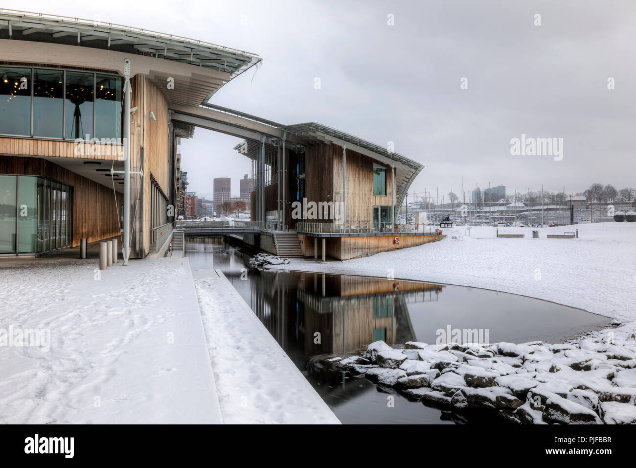 D'Oslo, Aker Brygge, Norvège, Europe Banque D'Images