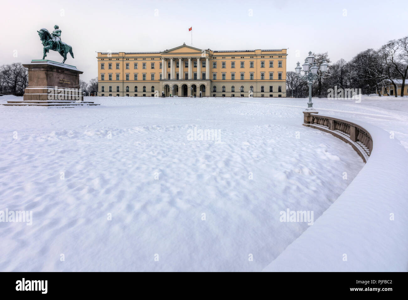 Oslo, Palais Royal, Norvège, Scandinavie, Europe Banque D'Images