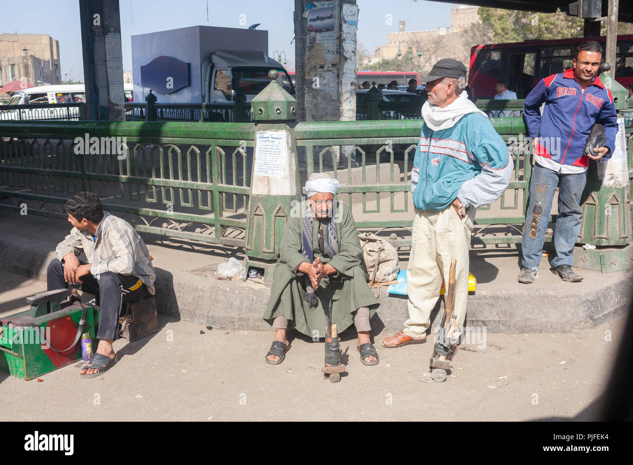 Rue du Caire, Le Caire, Égypte Banque D'Images