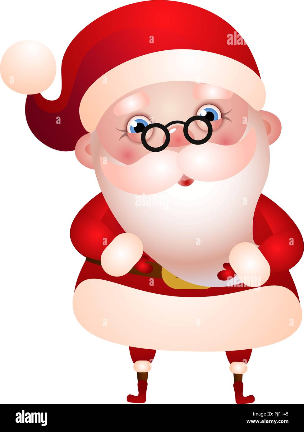 Illustration Du Pere Noel Mignon Joyeux Noel Image Vectorielle Stock Alamy