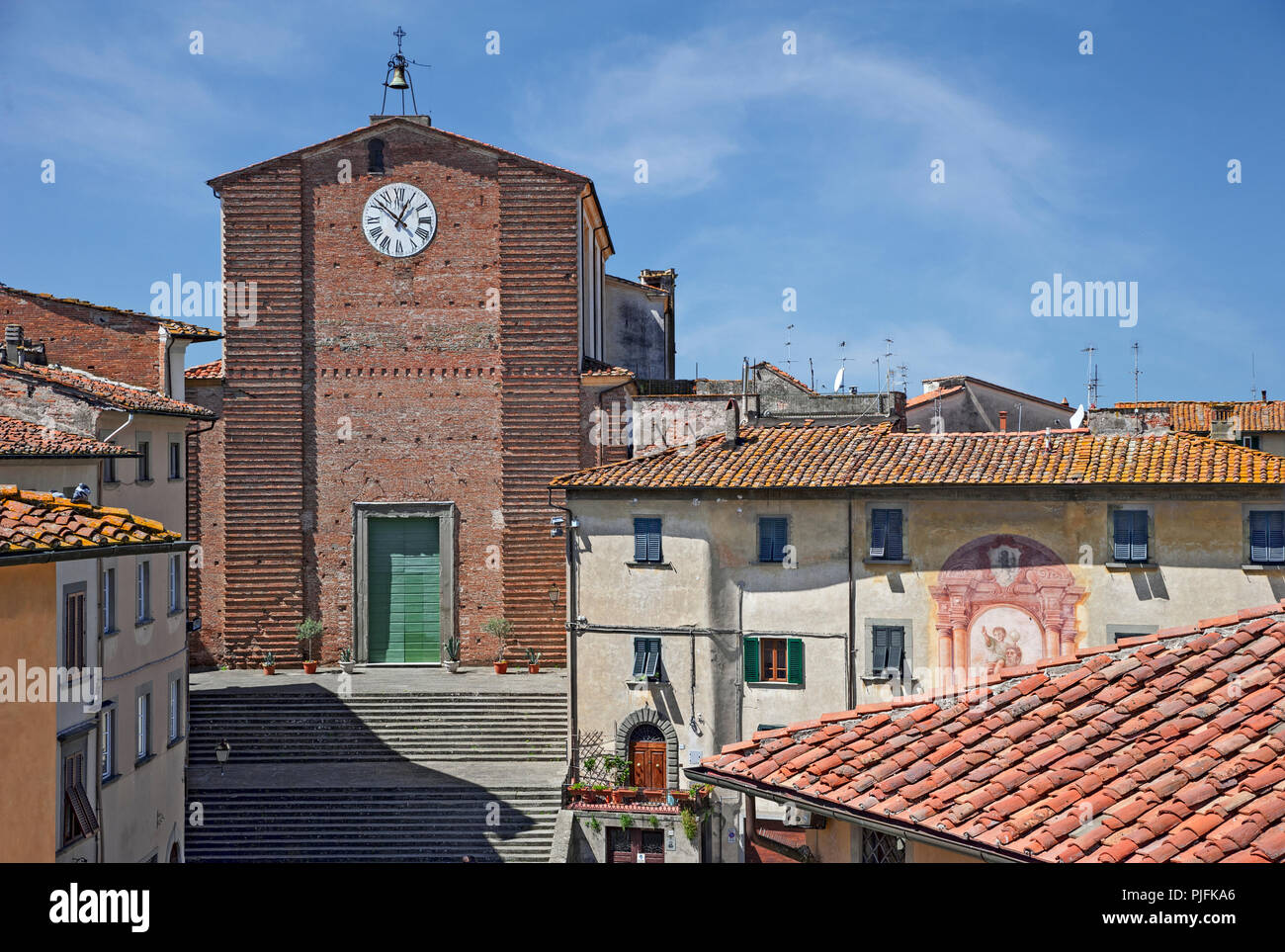 La Collegiata de San Giovanni Battista, construite au 18e siècle, Fucecchio, Italie Banque D'Images