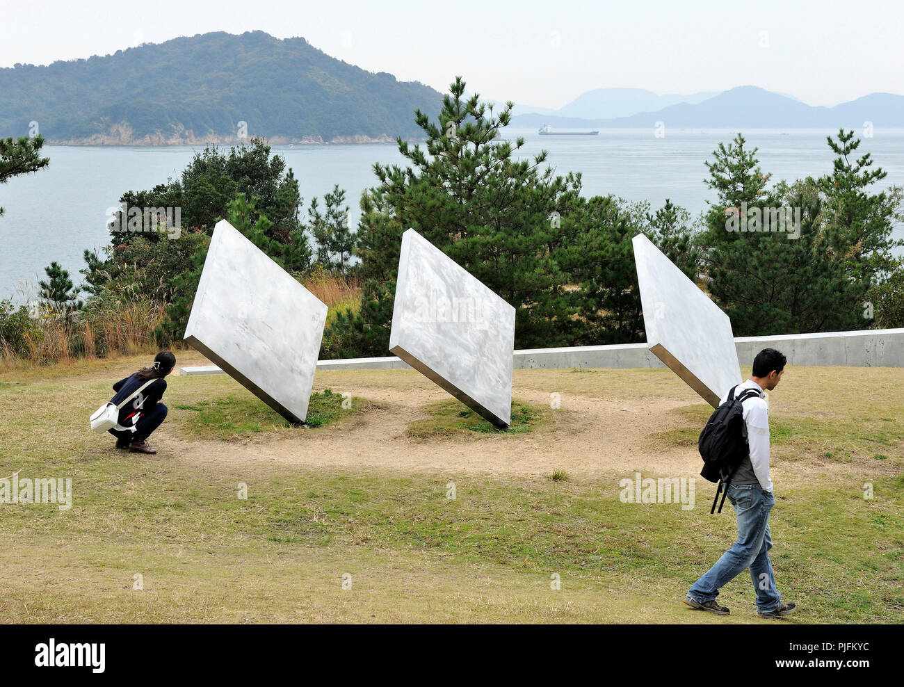 Le Japon, l'île de Naoshima, Musée d'Art Moderne de la Benesse House, par l'architecte Tadao Ando Banque D'Images