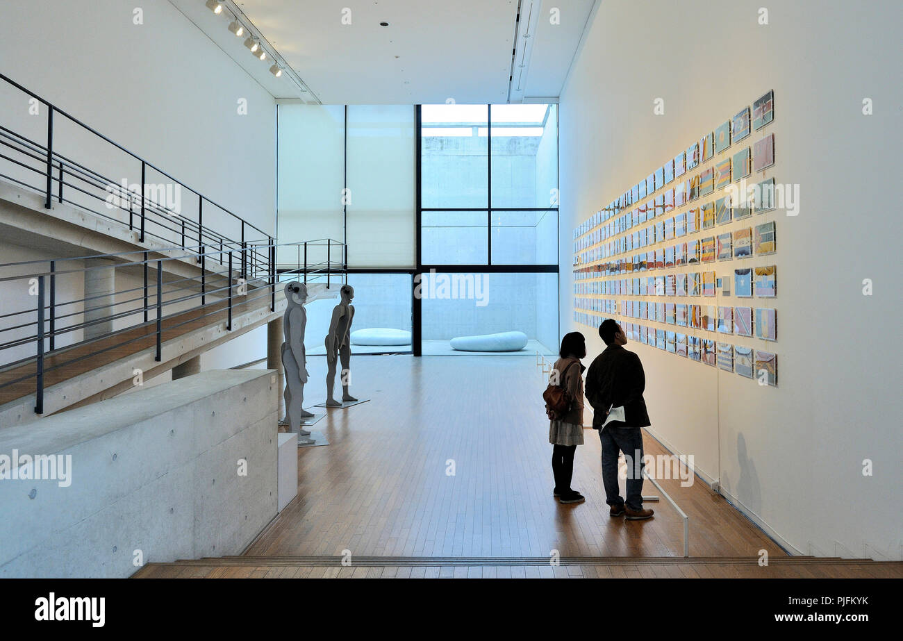 Le Japon, l'île de Naoshima, Musée d'Art Moderne de la Benesse House, par l'architecte Tadao Ando Banque D'Images