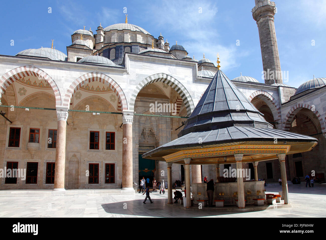 La Turquie, Istanbul, municipalité de Fatih, quart de Fatih, Mosquée Fatih Banque D'Images