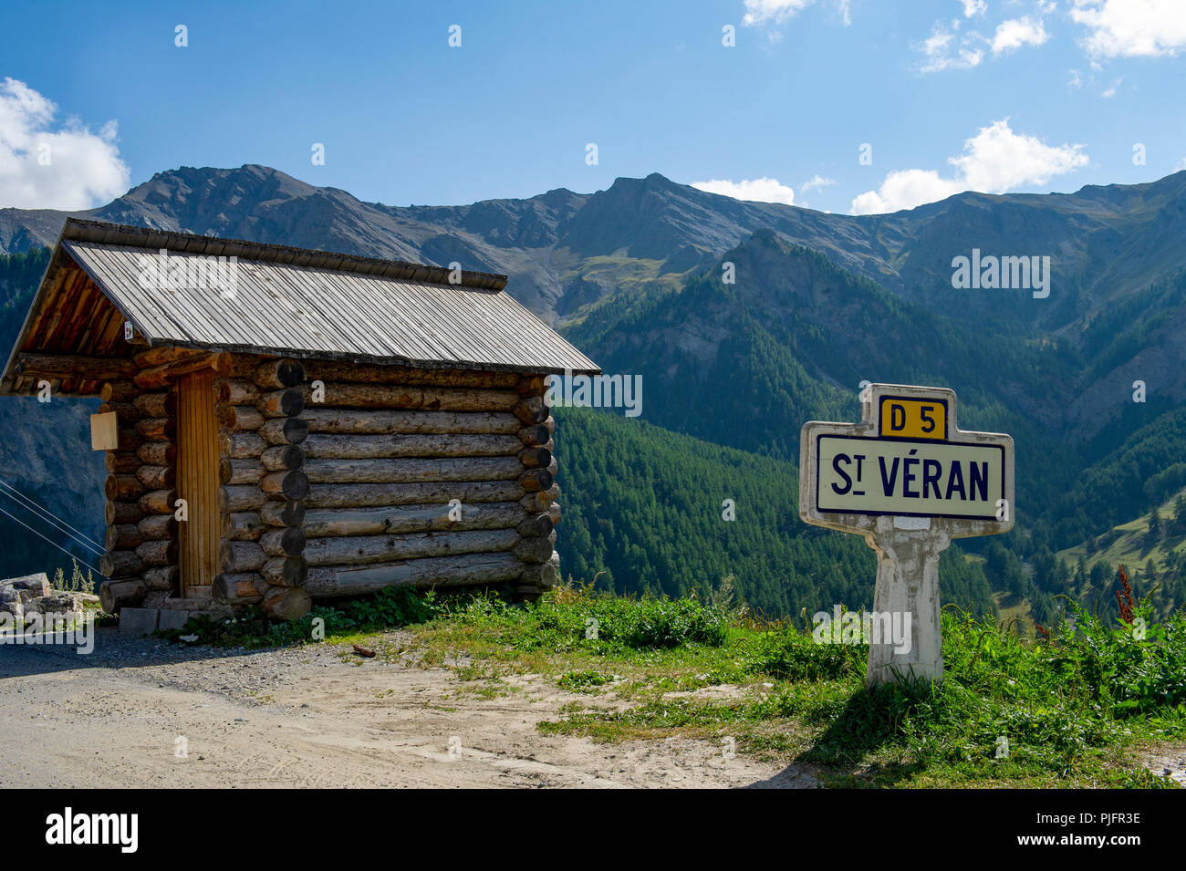 La France. Hautes-Alpes (05), parc naturel régional du Queyras, le village de Saint-Véran, 2042 m d'altitude, commune la plus haute d'Europe. Banque D'Images