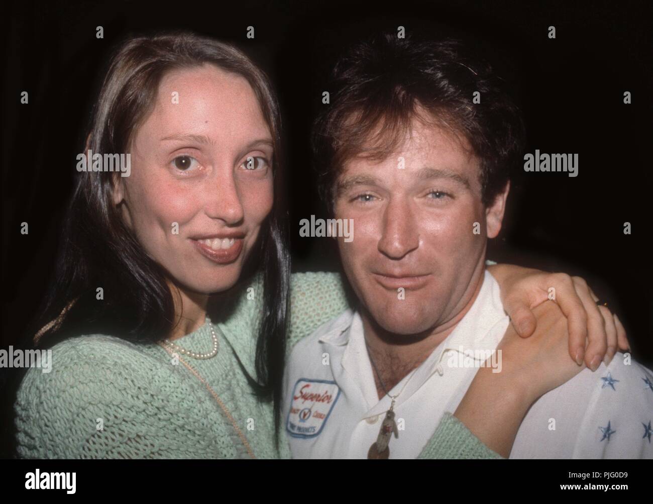 Shelley Duvall Robin Williams en 1981 Photo par Adam Scull/PHOTOlink Banque D'Images