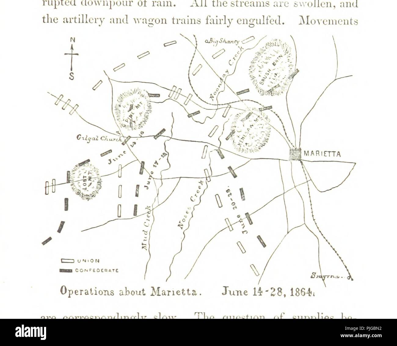 Libre à partir de la page 253 de "une vue d'ensemble de nos guerres civiles" . Banque D'Images