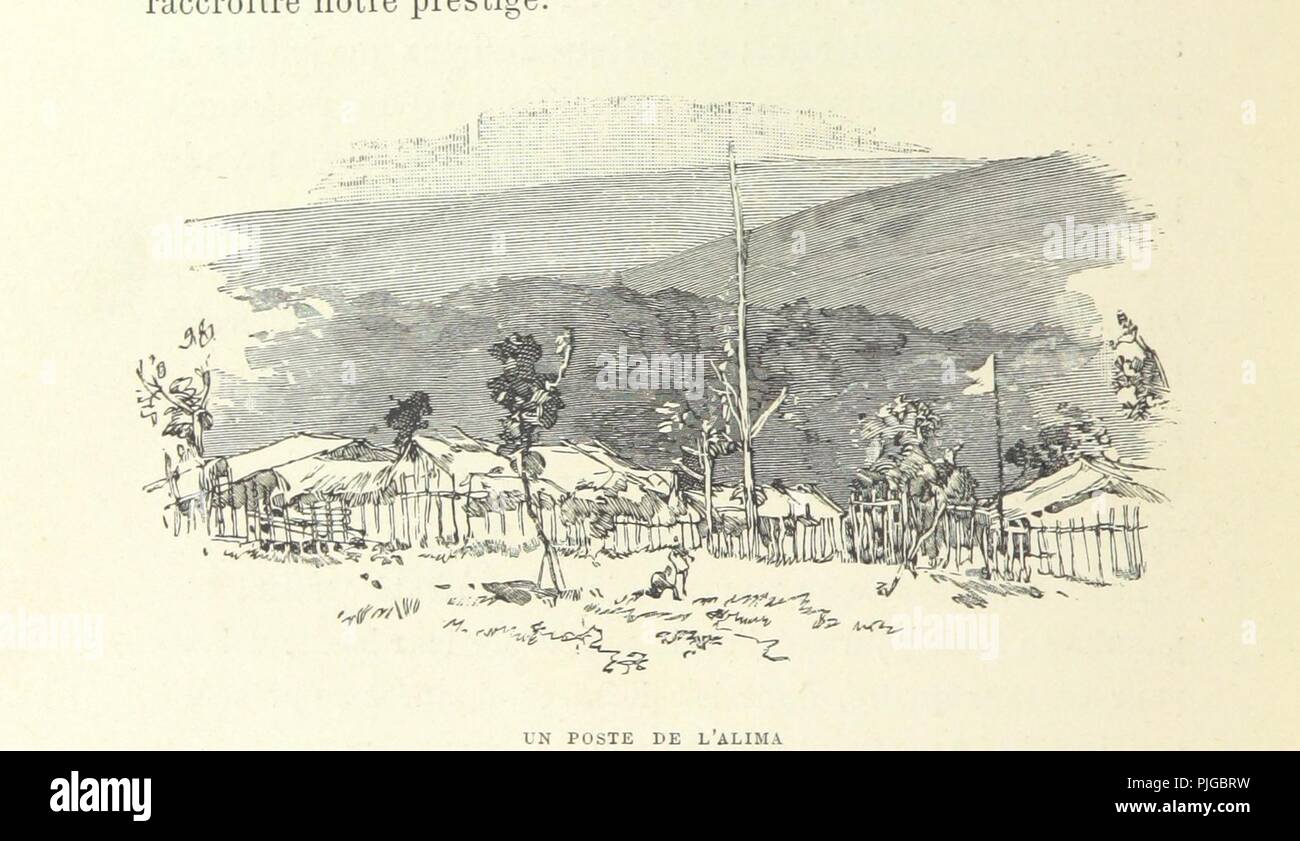 Libre à partir de la page 254 de "Conférences et lettres de P. Savorgnan de Brazza sur ses trois explorations dans l'Ouest africain, de 1875 à 1886. Ouvrage illustré de deux eaux-fortes, etc. (Texte publié et c0031. Banque D'Images