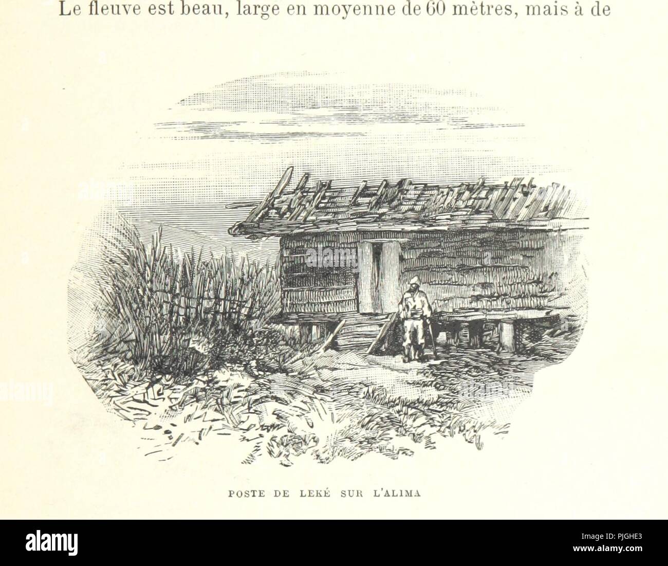 Libre à partir de la page 337 de "Conférences et lettres de P. Savorgnan de Brazza sur ses trois explorations dans l'Ouest africain, de 1875 à 1886. Ouvrage illustré de deux eaux-fortes, etc. (Texte publié et c0092. Banque D'Images
