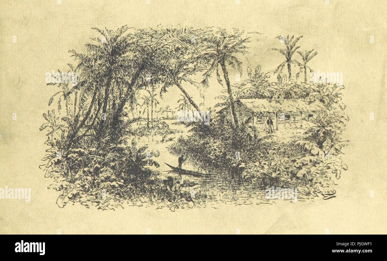 Libre à partir de la page 479 de "Conférences et lettres de P. Savorgnan de Brazza sur ses trois explorations dans l'Ouest africain, de 1875 à 1886. Ouvrage illustré de deux eaux-fortes, etc. (Texte publié et c0063. Banque D'Images