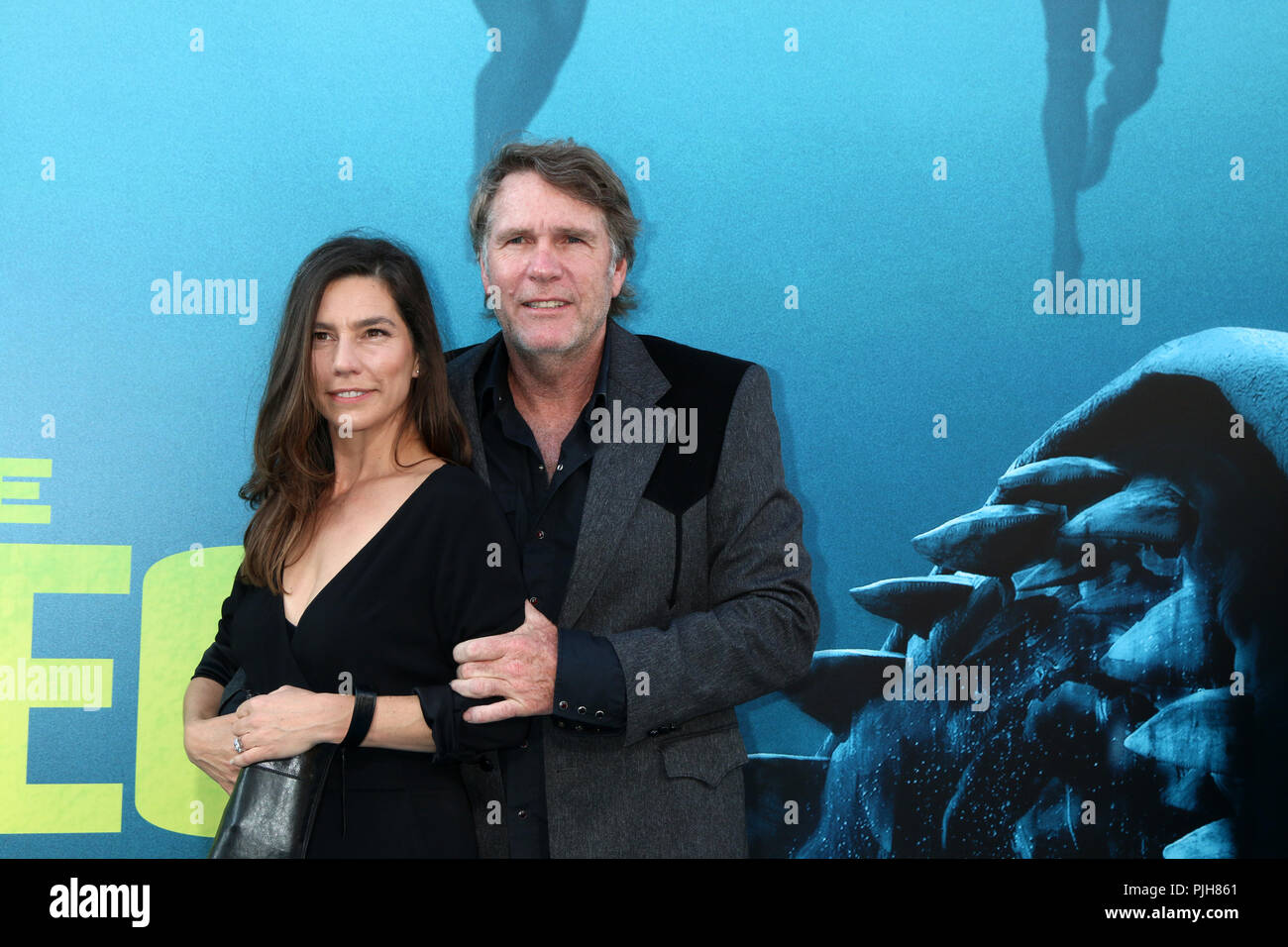 "La Meg' Premiere sur le théâtre chinois de Grauman, IMAX le 6 août 2018 à Los Angeles, CA comprend : Ayisha Davies, Robert Taylor Où : Los Angeles, California, United States Quand : 07 août 2018 Credit : Nicky Nelson/WENN.com Banque D'Images