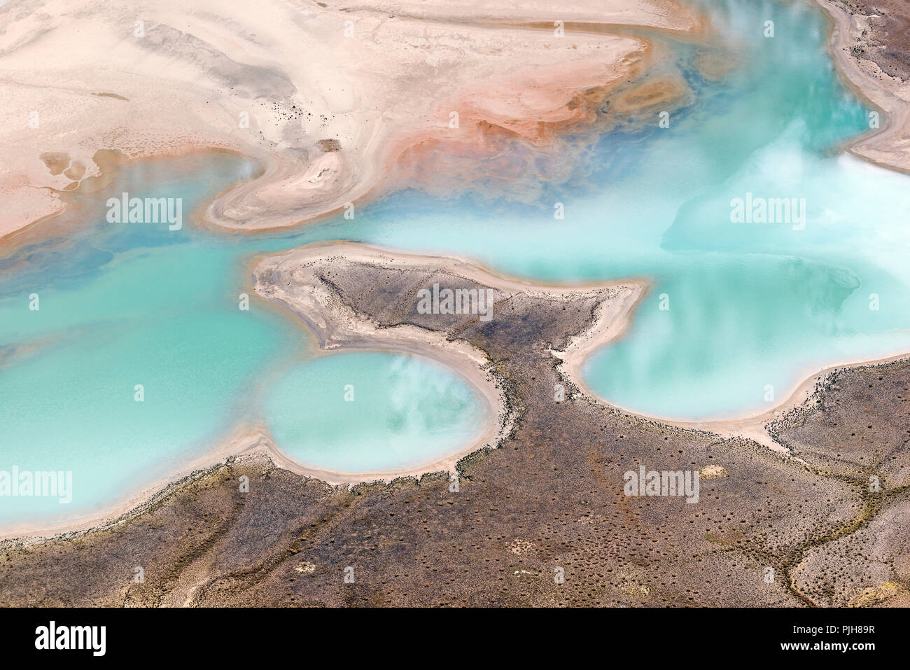 L'eau turquoise et les dépôts de sédiments de la Pasterze Glacier, Parc National du Hohe Tauern, Carinthie, Autriche Banque D'Images