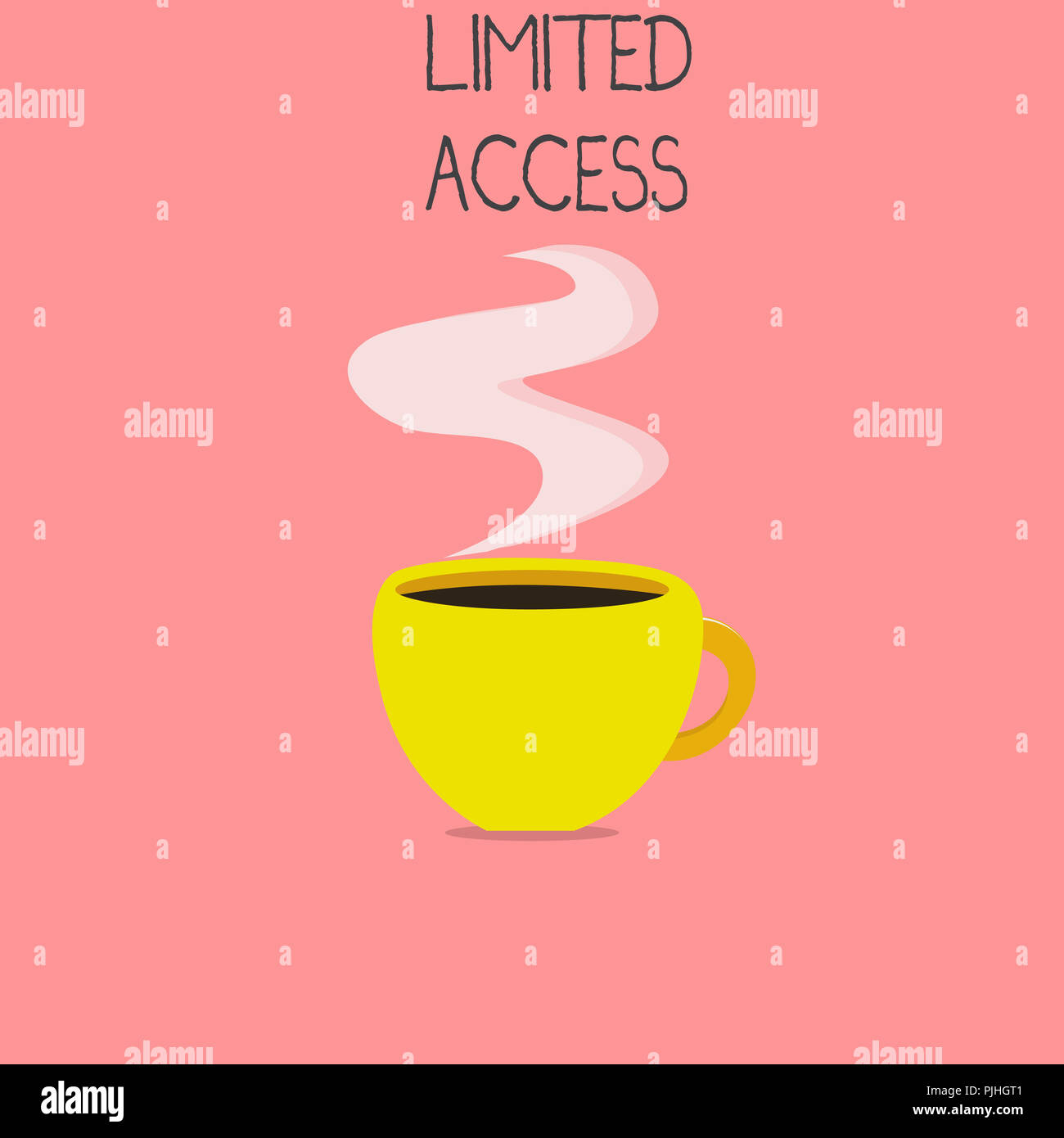 La main conceptuel montrant un accès limité. Texte photo d'affaires ayant accès limité à un très petit nombre de points. Banque D'Images