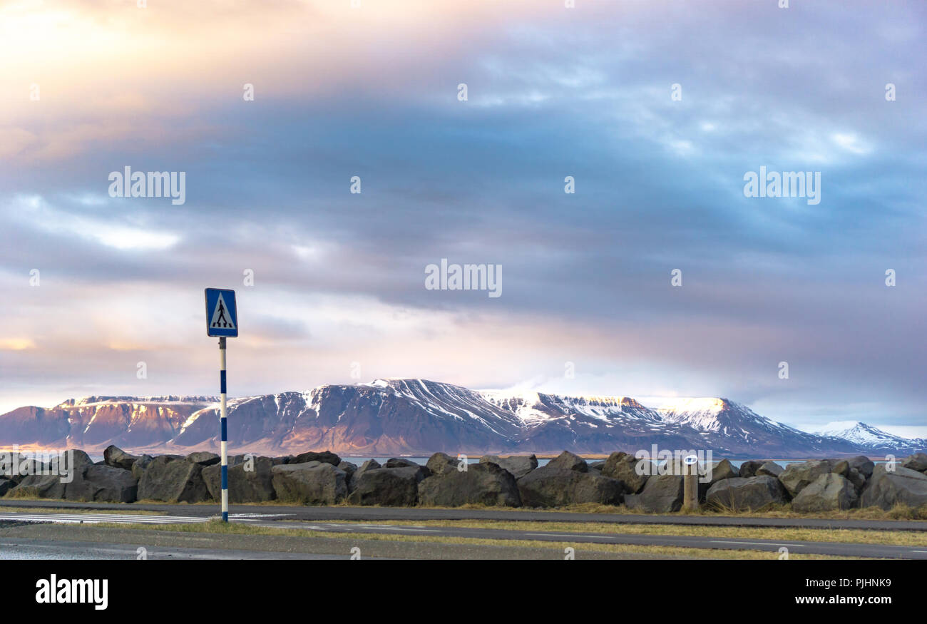 Roadtrip autour de l'Islande Banque D'Images