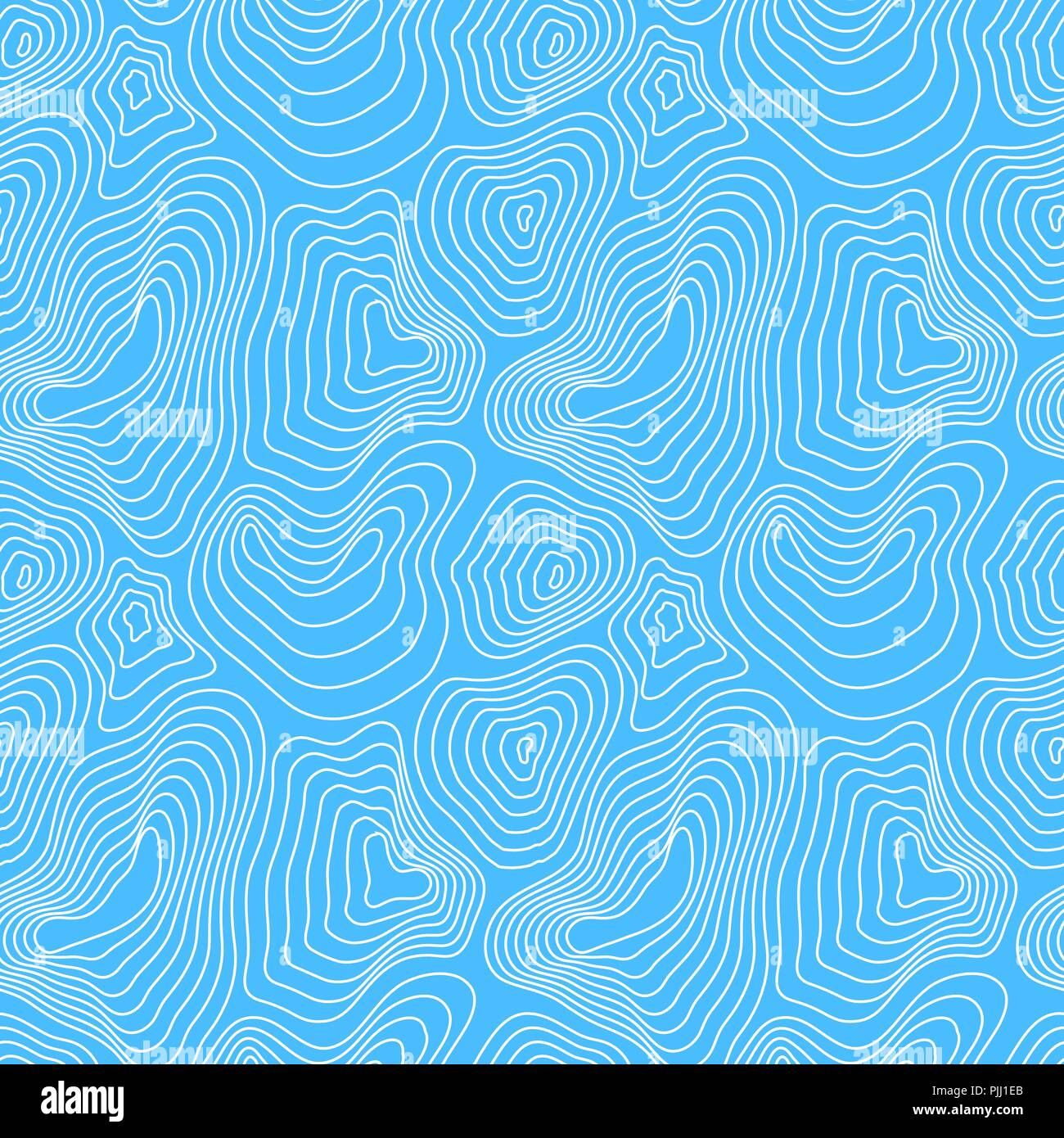 La carte des hauteurs, contour blanc motif bleu sur Illustration de Vecteur