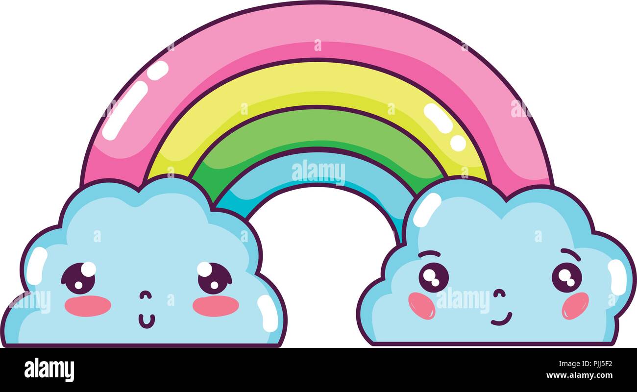 Kawaii Arc En Ciel Dessin