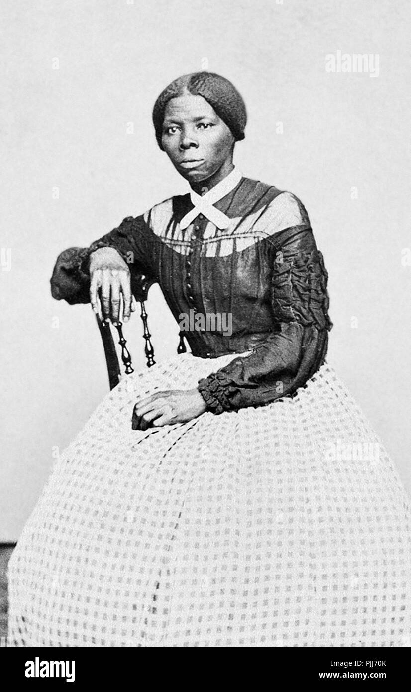 Harriet Tubman (née Araminta Ross ; c.1822-1913) qu'une jeune femme. Nés dans l'esclavage, elle était un abolitionniste américain, humanitaire, et d'un scout armé et espionne pour l'armée américaine pendant la guerre civile américaine. Portrait par Benjamin Powelson, 1868/9 Banque D'Images