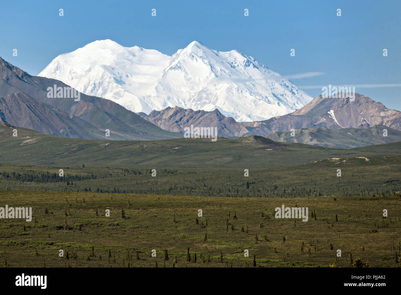 Le Twin Peaks De Denali La Plus Haute Montagne En Amérique