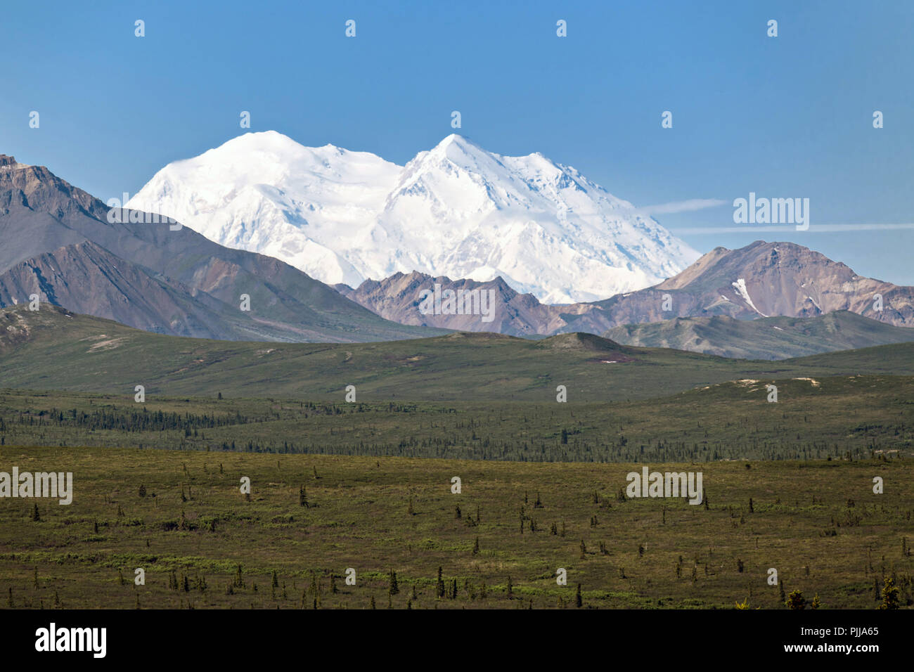 Le Twin Peaks De Denali La Plus Haute Montagne En Amérique