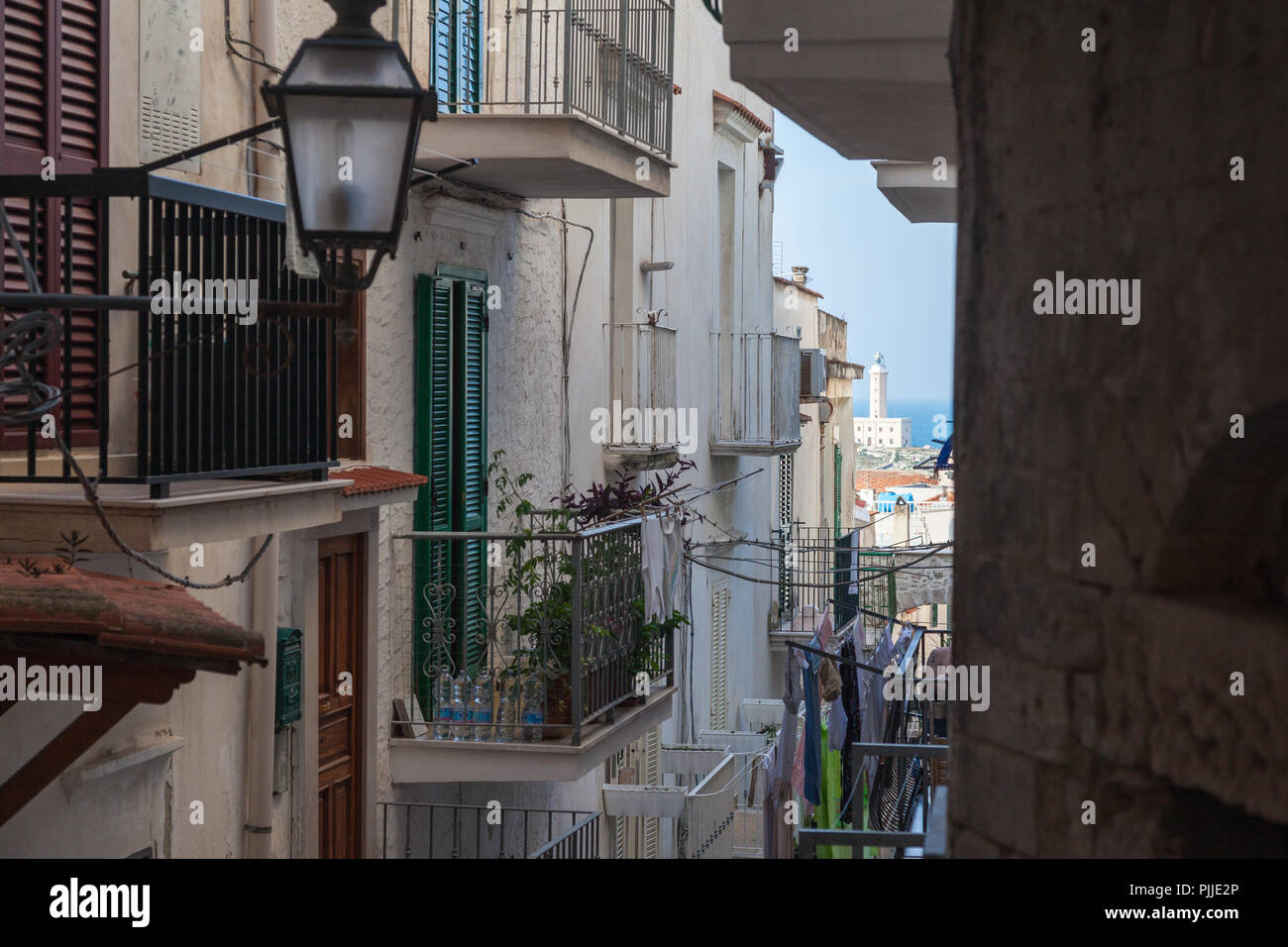 Vieste voir au lever du soleil Banque D'Images