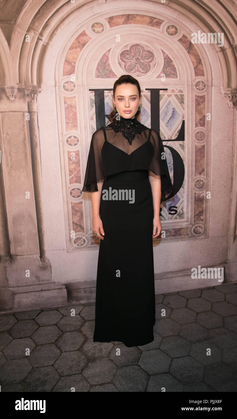 New York, NY, le 8 septembre 2018 : Katherine Langford assiste à la 50e anniversaire Ralph Lauren chez Bethesda Terrace dans Central Park. Alamy Live News/ Sppider Sppider : Crédit/Alamy Live News Banque D'Images