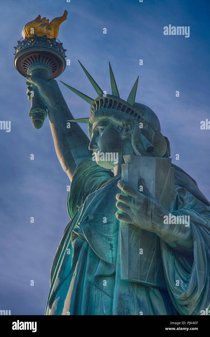 Statue de la liberté, Liberty Island, New York City, USA, Statue de la liberté, Banque D'Images