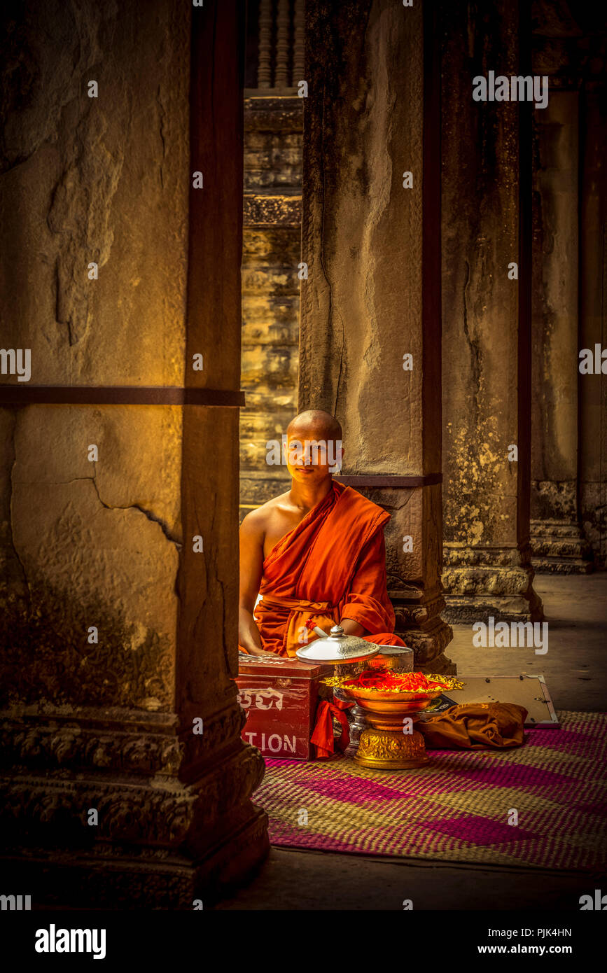 L'Asie, Cambodge, Angkor Wat Banque D'Images