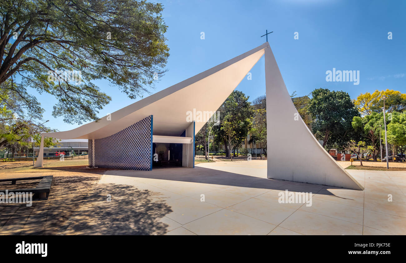 Igrejinha Nossa Senhora de Fatima Church - Brasilia, District Fédéral, Brésil Banque D'Images