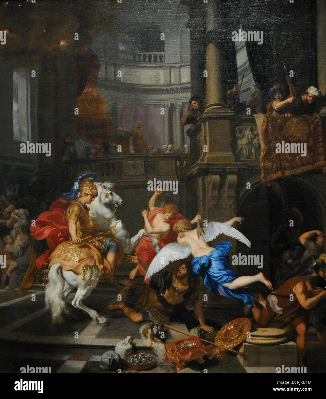 Gerard De Lairesse (1640-1711). Peintre hollandais. Expulsion d'Heliodorus du Temple, 1674. Musée Wallraf-Richartz. Cologne. L'Allemagne. Banque D'Images